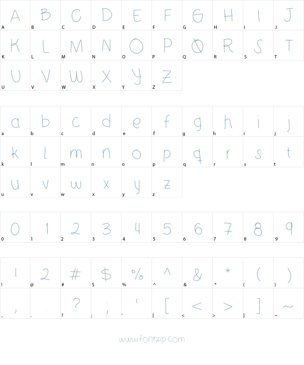 21stCenturyJuliet Font Character